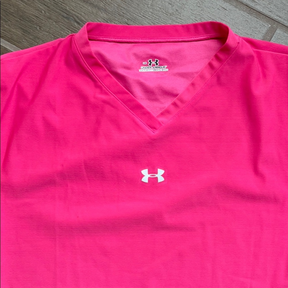 UNDER ARMOUR: Hot Pink Shirt - Picture 2 of 2